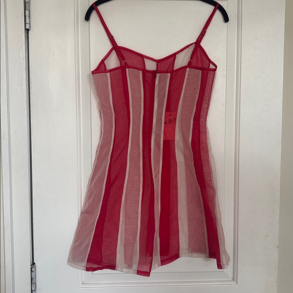 NWT Fashion Brand Company Red/White Stripe Mini - Picture 3 of 13